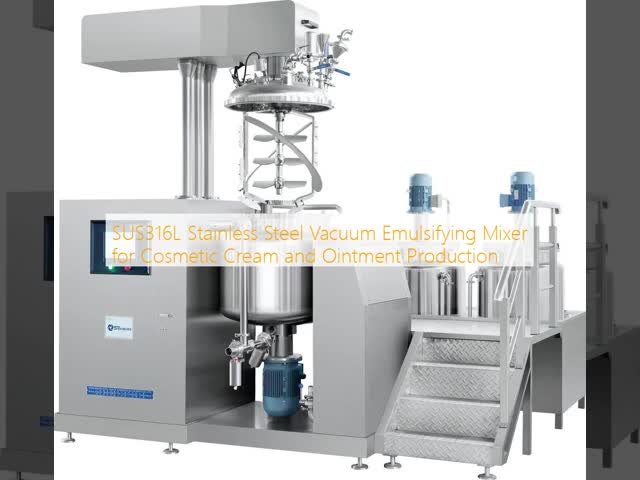SUS316L Stainless Steel Vacuum Emulsifying Mixer for Cosmetic Cream and Ointment Production