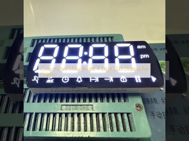 Customized Ultra Bright 4 Digit LED Display for Ovens