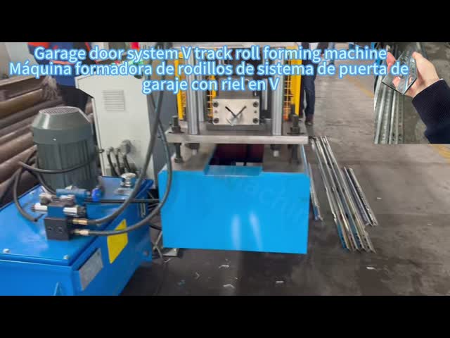 Garage Door System 1.5 & 2 Inches Punched Angle/Perforated Garage Door Angle Track  Rail Roll Forming Machine