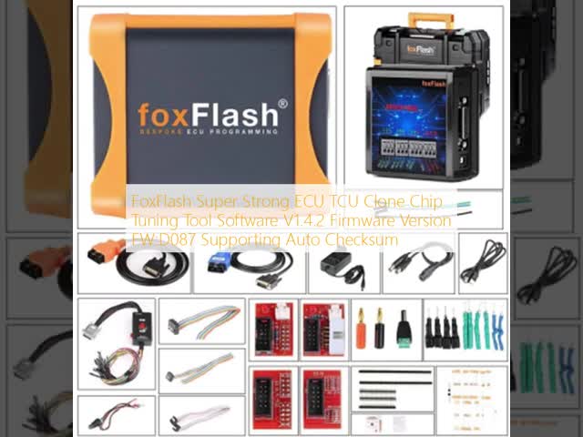 FoxFlash Super Strong ECU TCU Clone Chip Tuning Tool Software V1.4.2 Firmware Version FW:D087 Supporting Auto Checksum