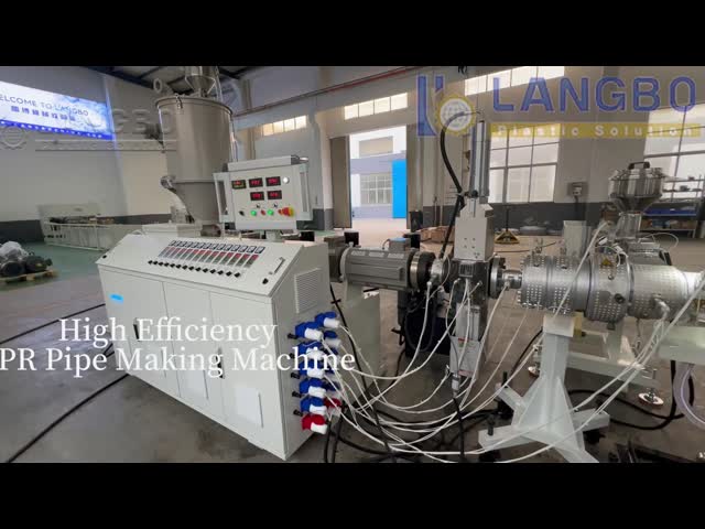 16–160mm PPR Pipe Production Line with Vacuum Calibration Water Cooling and Continuous Extrusion System