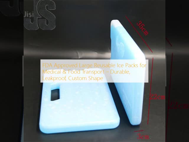FDA Approved Large Reusable Ice Packs for Medical Food Transport Durable Leakproof Custom Shape