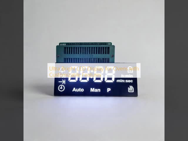 Customizable Ultra Bright White 4 Digit 7 Segment Common Anode LED Display for Ovens