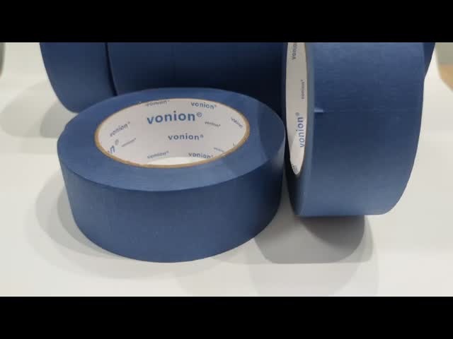 Waterproof Blue Crepe Paper Masking Tape For Automotive 60mm*50m