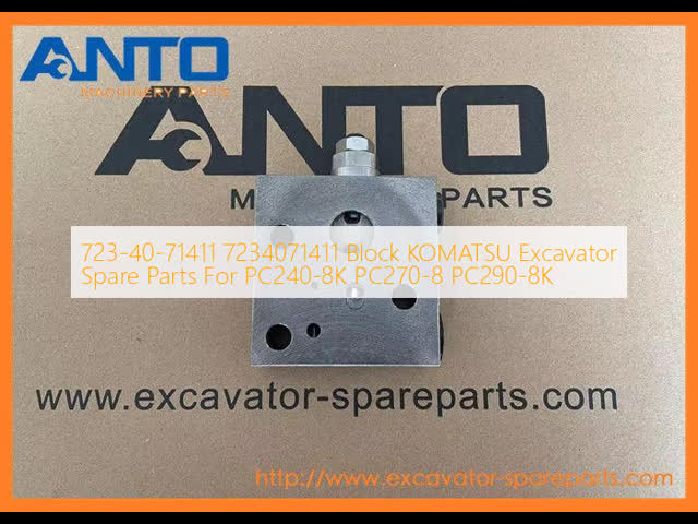 723-40-71411 7234071411 Block KOMATSU Excavator Spare Parts For PC270-8