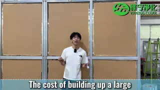 Modular Clean Room Booth ISO 5-ISO 7 with HEPA H13 Filter and Customizable Size for Quick Installation