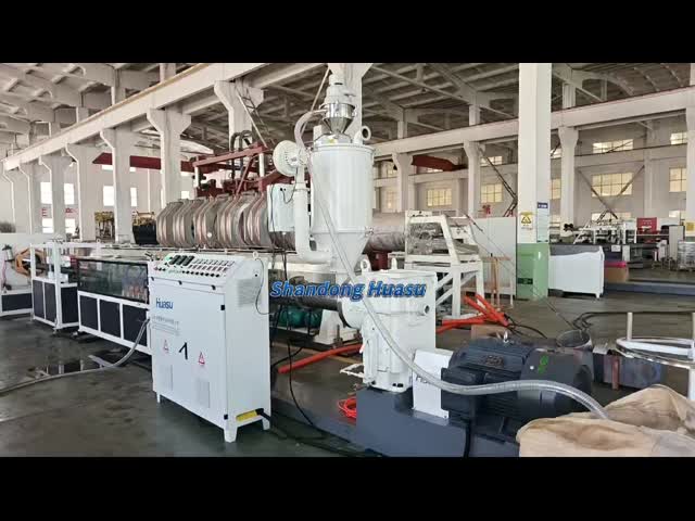 PLC Control Spiral Pipe Extrusion Line Incorporating PP Pipe Material and 100m Roll Winding Machine for Consistent Pipe