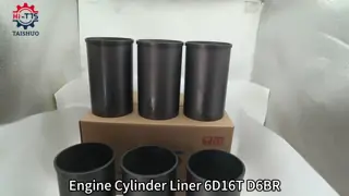 Excavator Diesel Engine Liner 6D16T D6BR 21131-93000 2113193000 for D6BR Engine Parts 118mm Liner