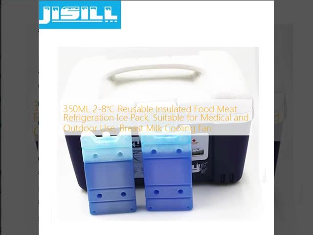 350ML 2-8℃ Reusable Insulated Food Meat Refrigeration Ice Pack For Medical Outdoor Use Breast Milk Cooling Fan