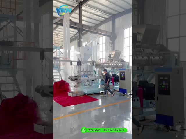 500-1000 kg/h Aquafeed Pellet Production Line for Fish Farms