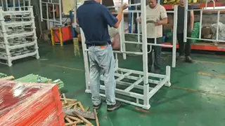 Vertical Type Tire Stacking Rack Shelf Stackable Stack Racks For Warehouse