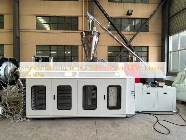 SJSZ92/188 Extruder 180-710mm Plastic UPVC Making Machine