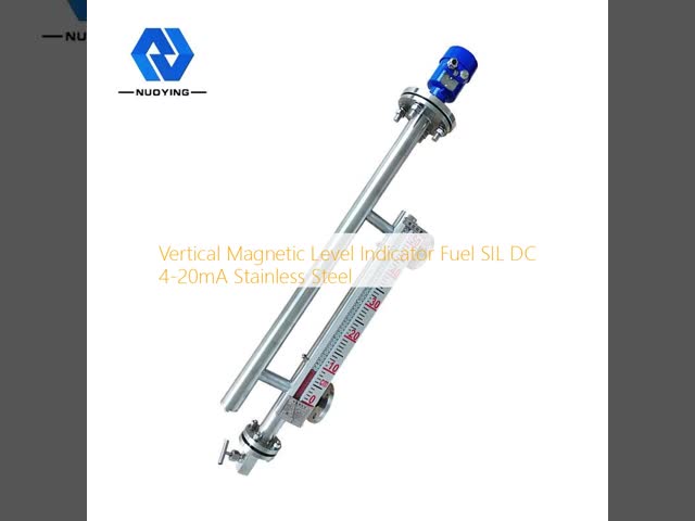 Vertical Magnetic Level Indicator Fuel SIL DC 4-20mA Stainless Steel