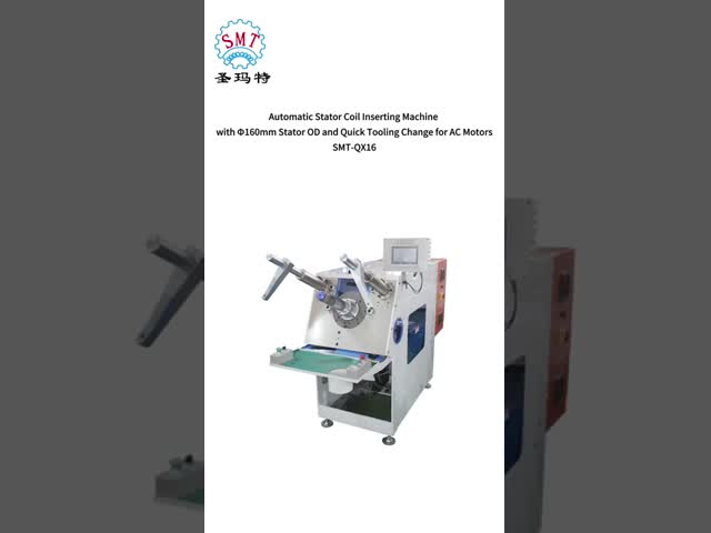 Automatic Stator Coil Inserting Machine with Φ160mm Stator OD and Quick Tooling Change for AC Motors