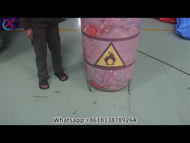 Custom Inflatable Paintall Bunkers Flammable Gas Cylinder Prop For Gun Game