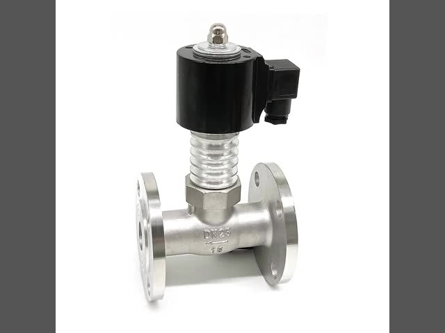 DN25 Flange High Temperature Steam Stainless Steel Solenoid Valve