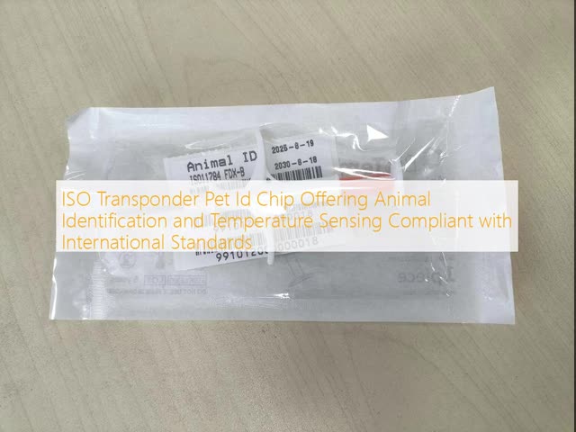Dog Temperature Tag Microchip Reading 2.12*12mm Temperature Glasstag