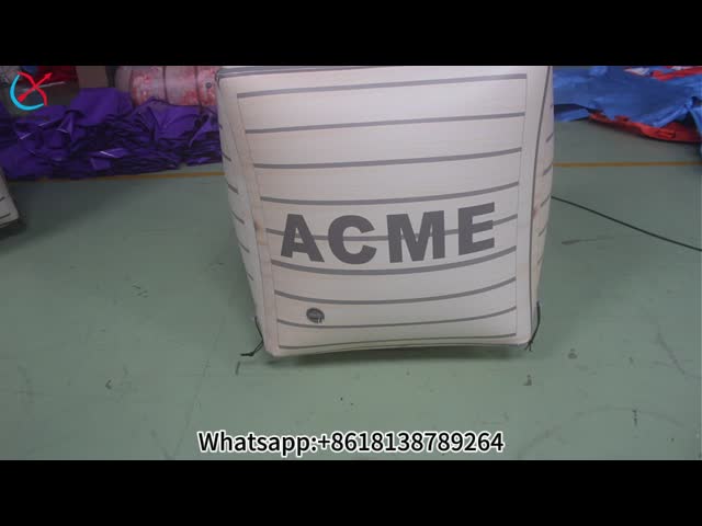 Custom Inflatable Paintall Bunkers ACME Wooden Crate Prop for Simulation Gun Battle Game