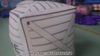Custom Inflatable Paintall Bunkers ACME Wooden Crate Prop for Simulation Gun Battle Game