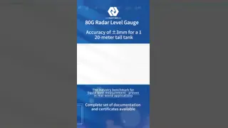 IP65 지속적인 주파수 80 Ghz 레이더 레벨 전송기 변조 20m 40m 80m