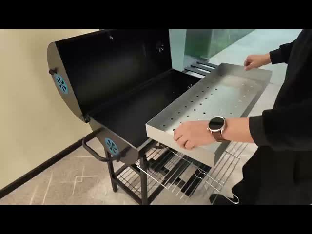Heavy Duty Outdoor Roaster Spit Rotisserie BBQ Grill for Pig Charcoal Barbecue Meat Processing Machinery