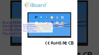 75-дюймовый инфракрасный сенсорный 4K UHD 3840*2160 мультитач интерактивный сенсорный монитор с функцией AI Android 14 4+32G или 8+128G