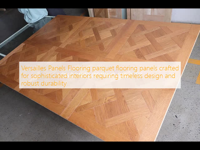 Versailles Panels Flooring Engineered Oak Panels with Saw Cut Veneers and Customizable Matt Finish for Interior Flooring
