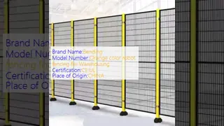 Orange Color Robot Safety Fencing For Warehousing