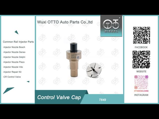 Common Rail Injector Control Valve Cap T649 For Injector 0445 110 993/994/ 33800-4A200