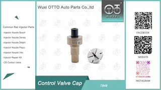 Common Rail Injector Control Valve Cap T649 For Injector 0445 110 993/994/ 33800-4A200