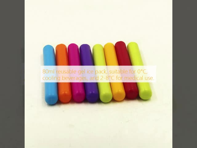 80ml Reusable Gel Ice Pack For 0°C Cooling Beverages 2-8°C For Medical Use