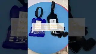 Pvc 소재로 제작된 가방 태그 고객 디자인 태그를 따라 여행 케이스에 넣어