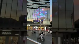 P3.9-7.8 サイズを調整できるLED透明画面,リフレッシュレート高,広視角