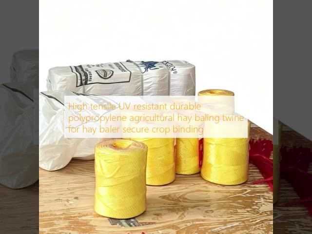 High tensile UV resistant durable polypropylene agricultural hay baling twine for hay baler secure crop binding