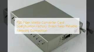 10G glasvezelconverter Betrouwbare netwerkverbinding