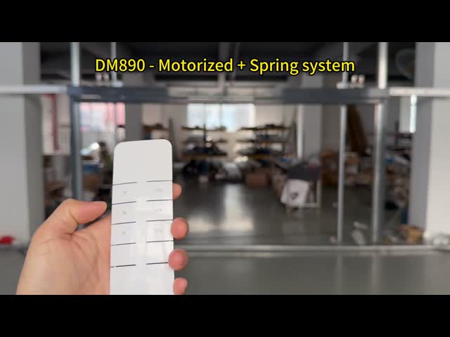 Hot Sales Motorized Spring Windproof Zip Blinds for Patio & Balcony Manual Auxiliary Lifting Roller Blind