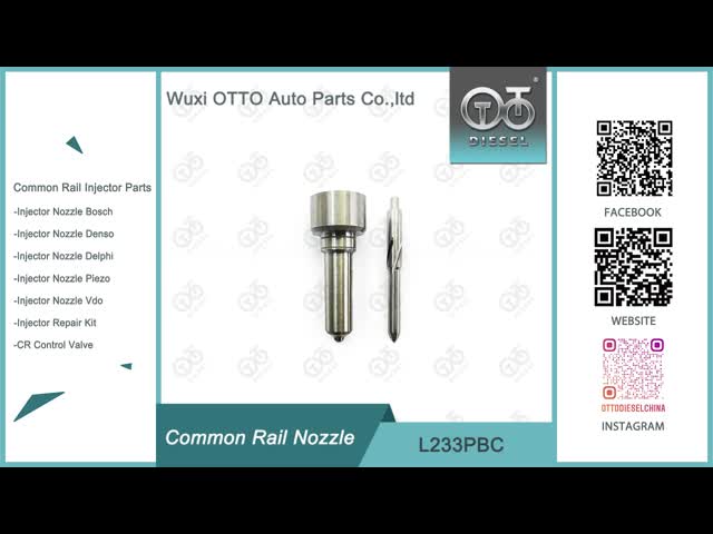 L233PBC Common Rail Fuel Injector Nozzle For Injector BEBE4C09102