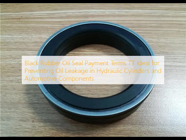 Black Rubber Oil Seal Payment Terms TT Ideal for Preventing Oil Leakage in Hydraulic Cylinders and Automotive Components