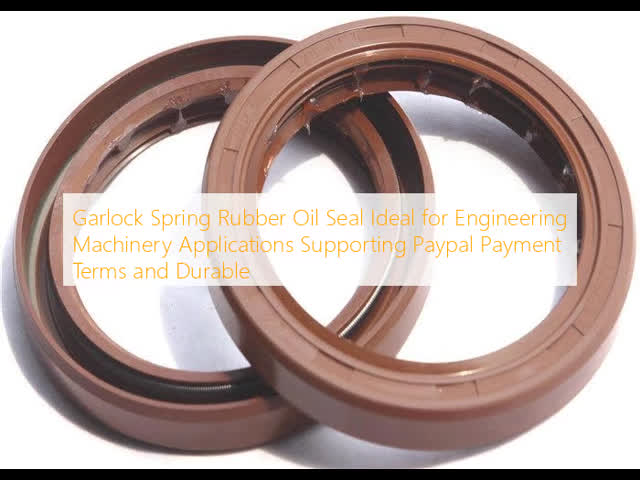 Garlock Spring Rubber Oil Seal Ideal for Engineering Machinery Applications Supporting Paypal Payment Terms and Durable