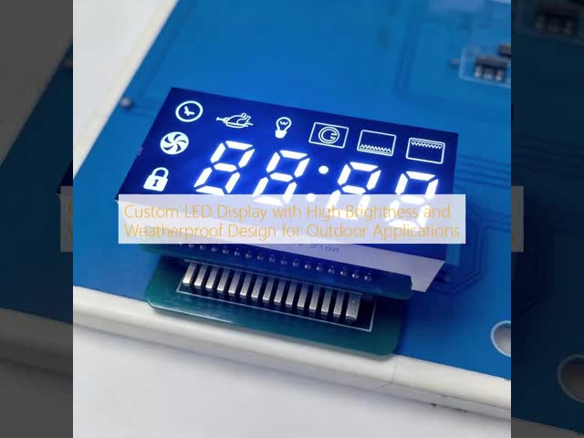 Custom 4 digit 7 segment LED Display for Ovens