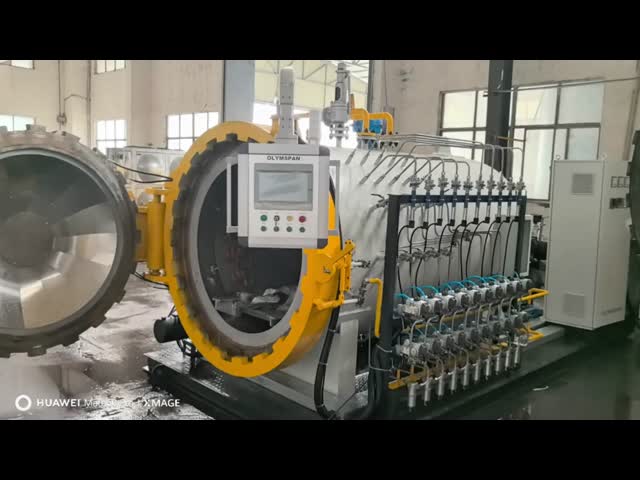 Portable high-pressure aviation grade composite autoclave with advanced control systems for UAV and aerospace applications