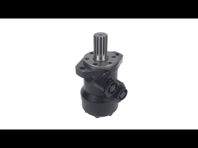 Hydraulic orbital motor BMR80 with 2 bolts flange, spline shaft , BSPP ports