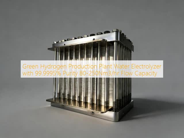 Green Hydrogen Production Plant Water Electrolyzer with 99.9995% Purity 80-250Nm3/hr Flow Capacity