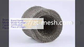 China Rectangular Compressed Knitted Wire Mesh Best Solution for Filtering Efficiency supplier