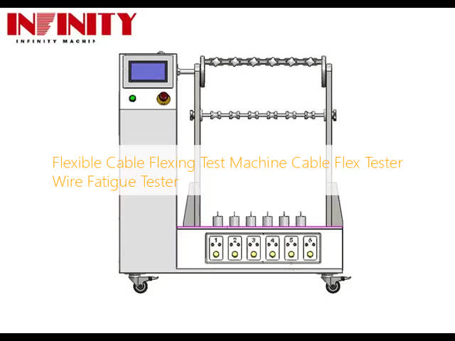 Flexible Cable Flexing Test Machine With Adjustable Bending Angle 1~180° IEC 60884-1 Standard And 6 Sets Jig