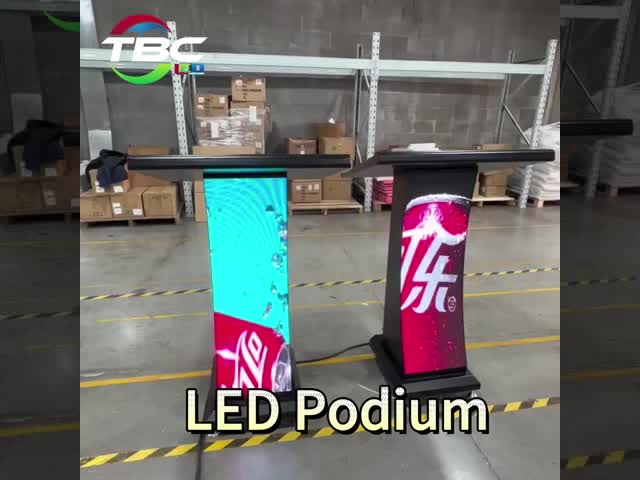 P1.86mm GOB LED Podium Screen with 600nits Brightness and 3840Hz Refresh Rate for High-Definition Portable Presentations