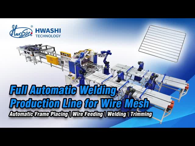 Hwashi WL-HS-300K High Speed 1.0m/sec Automatic Refrigerator Condenser Wire Mesh Spot Welding Machine