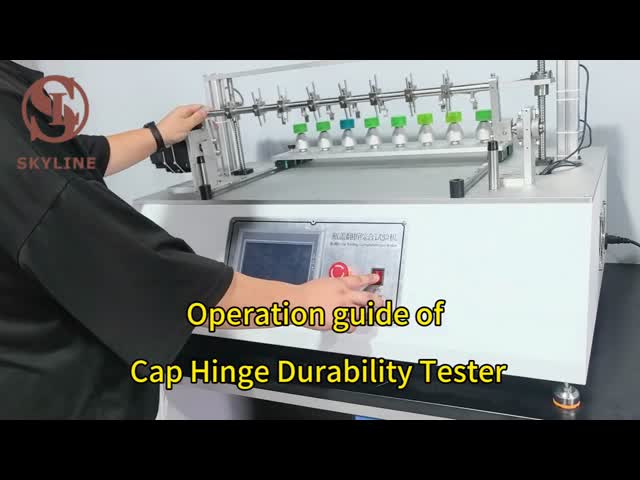 Cap Hinge Durability and LOF Tester with 8 Test Stations