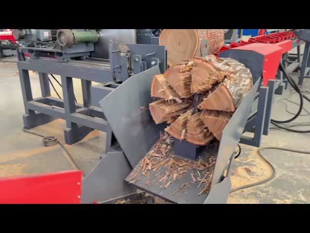 Heavy-Duty 50-Ton Hydraulic Firewood Processor with 600mm Max Log Diameter and Fully Automated Assembly-Line Workflow
