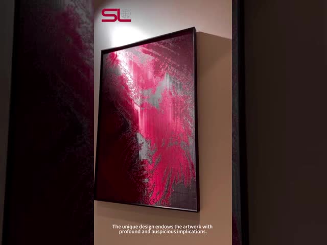 Architectural Decorative Metal Artwork Modern Ember Inspired Mesh Design